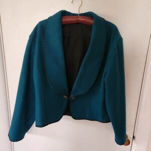 Wool Blanket Bolero Jacket